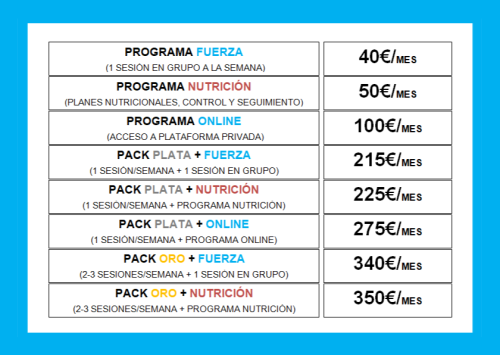 TARIFAS III 2025 TARIFAS III 2025